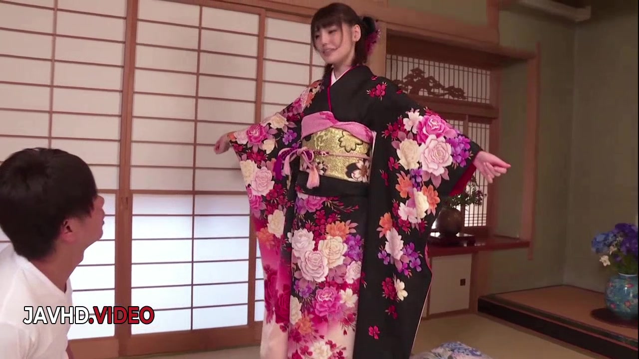 Naughty Japanese Kimono Clad Woman Fucked Hard and Creampied With Passion