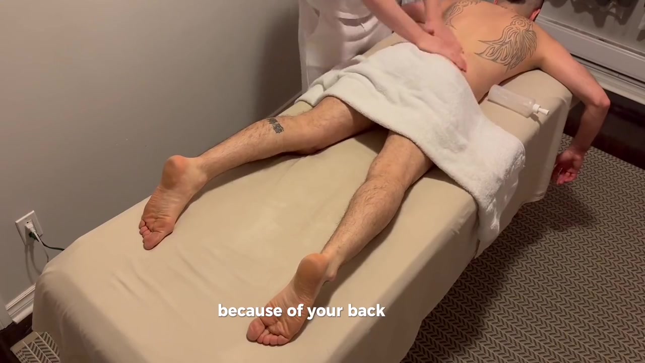 Construction Worker Gets Deepest Massage Possible From A Young Masseur