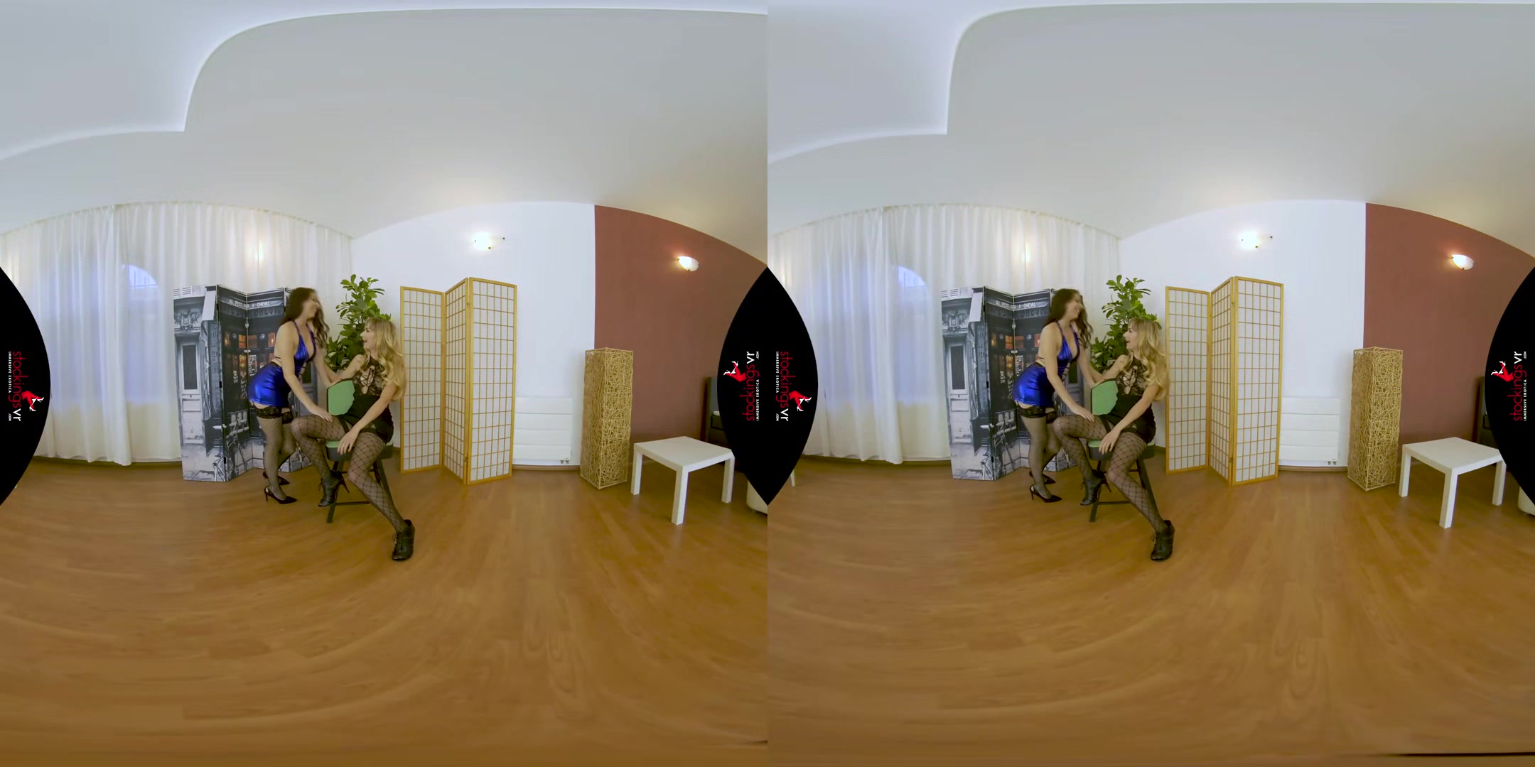 Sheer Pleasure - Lesbian 3D Porn Voyeur Stockings Fetish