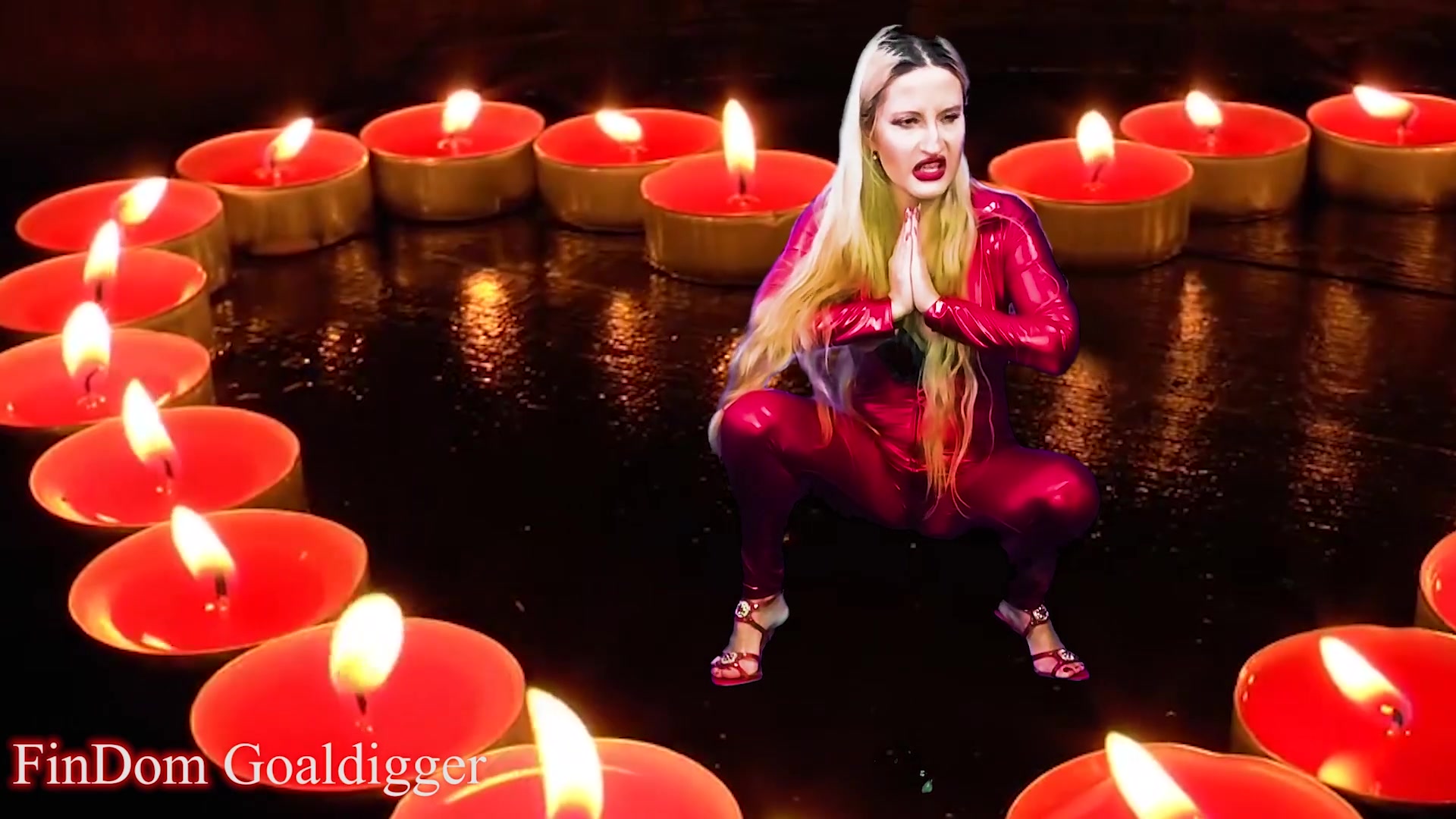 Jerk Off On My Sexy Red Catsuit Before Locked In Chastity - Sex Movies Featuring Findom Goaldigger