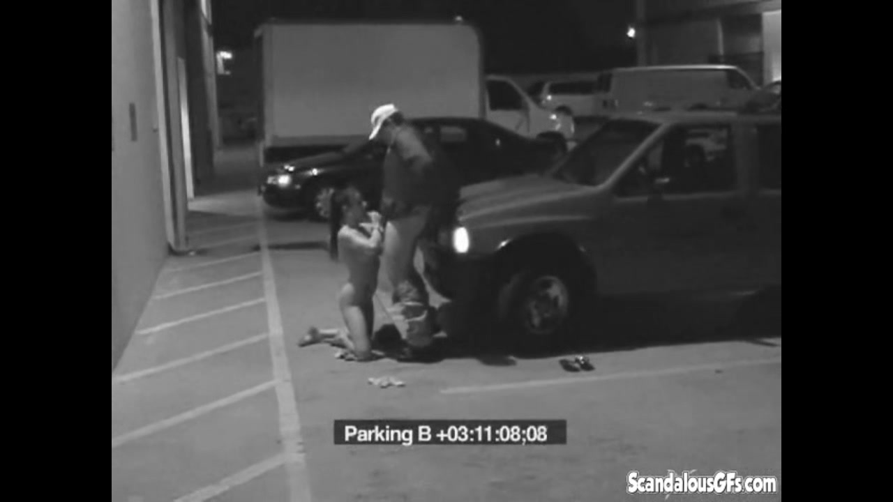 Security Blowjob by Hot Babe Caught on CCTV