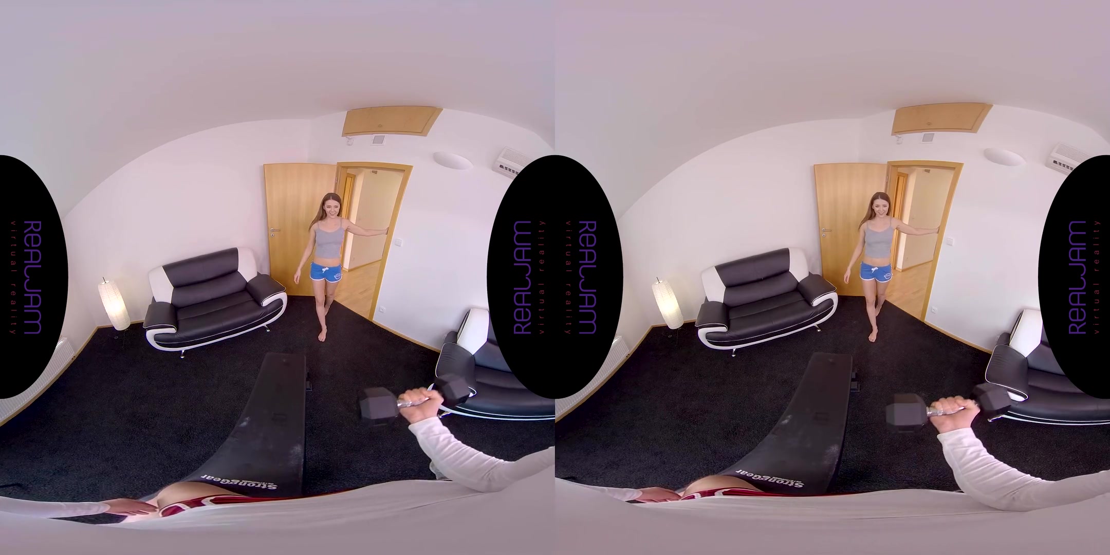 The Workout with Sybil - Cute Virtual Girlfriend Interrupts your Workout
