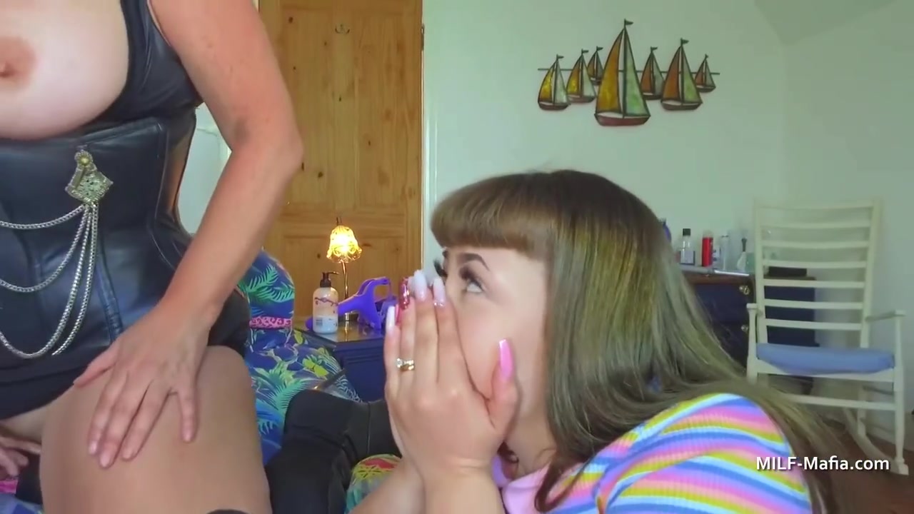 Devon Breeze In Busty And Thick Thighs Duo Play With A Younger Chubster And Big Sex Toys
