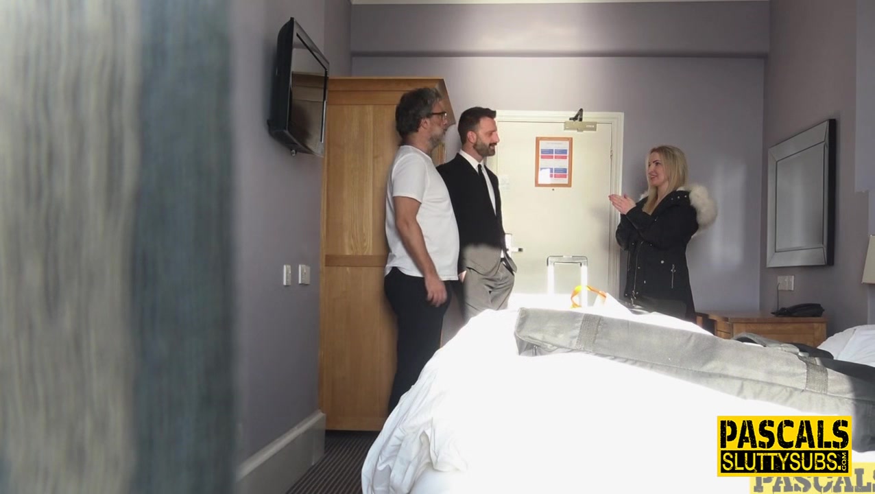 Busty sub gets eaten out and fucked rough