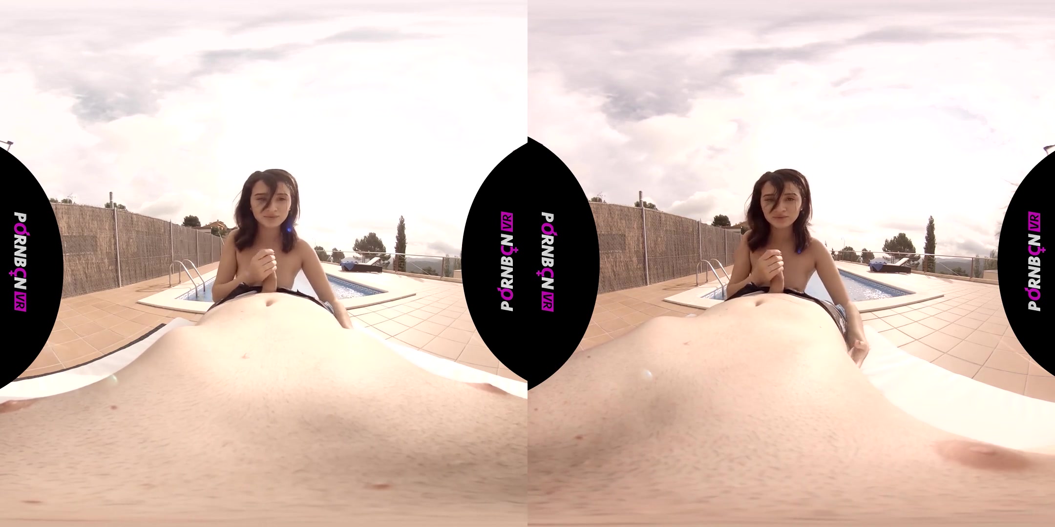 Blowjob, Footjob and Cum in the Pool - POV Blowjob Cumshot