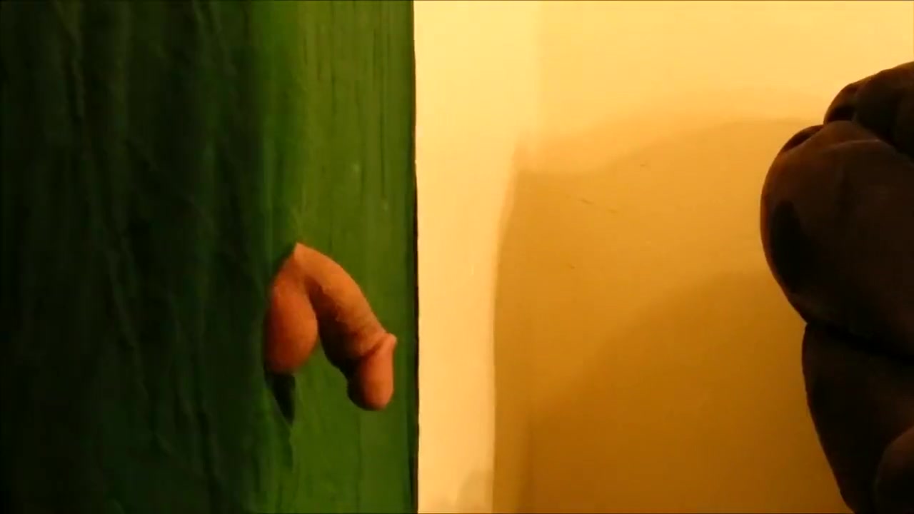 Gloryhole blowjob with cumshot and swallow