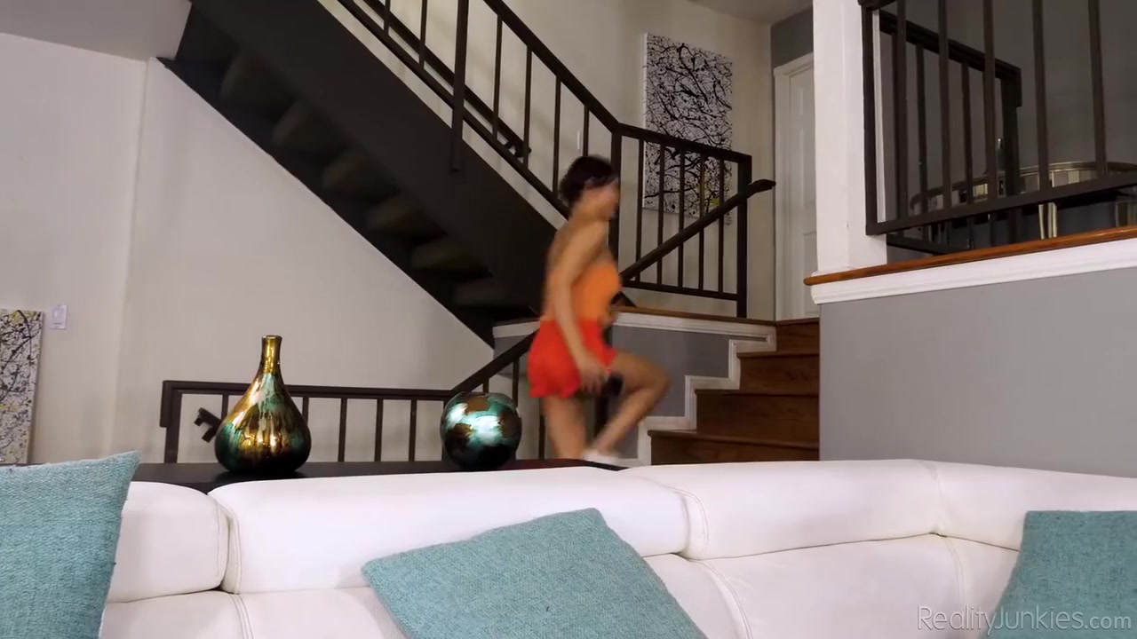 Humble Guy Fucks His Slutty Stepsister Liv Wild On White Sofa