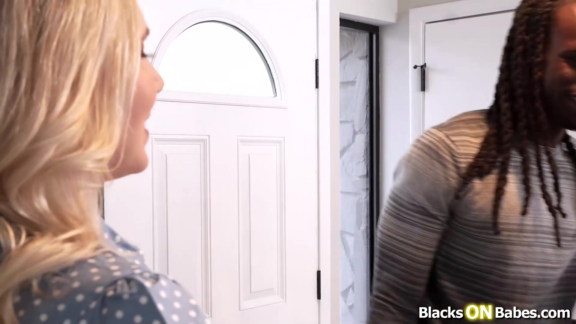 Blonde wife letting that black neighbor fuck her pussy