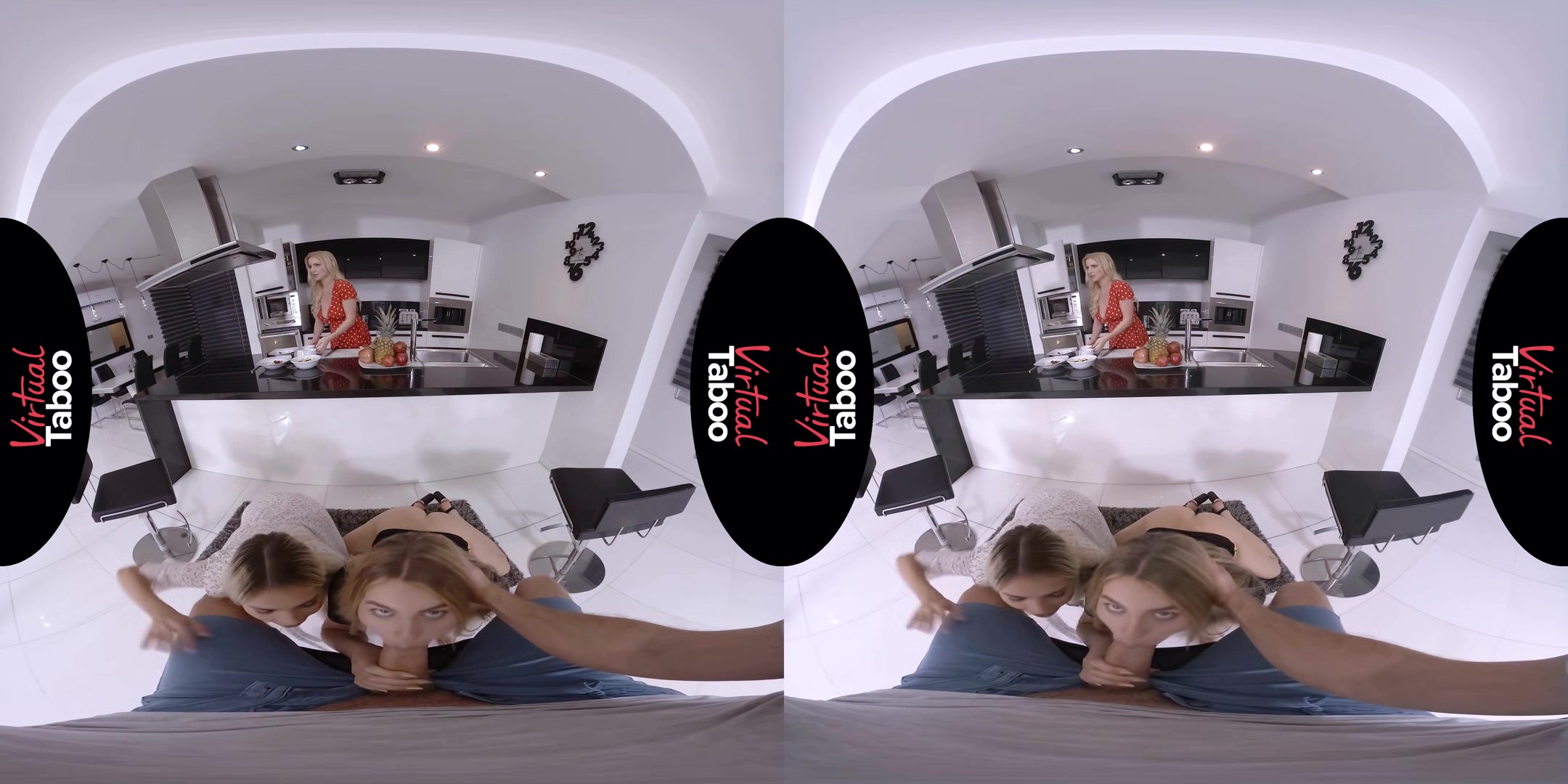 Georgie Lyall, Alecia Fox VR Porn: Family Foursome Is Awesome! - VirtualTaboo