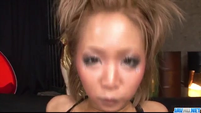 Smashing Asian gangbang with Riku Hinano