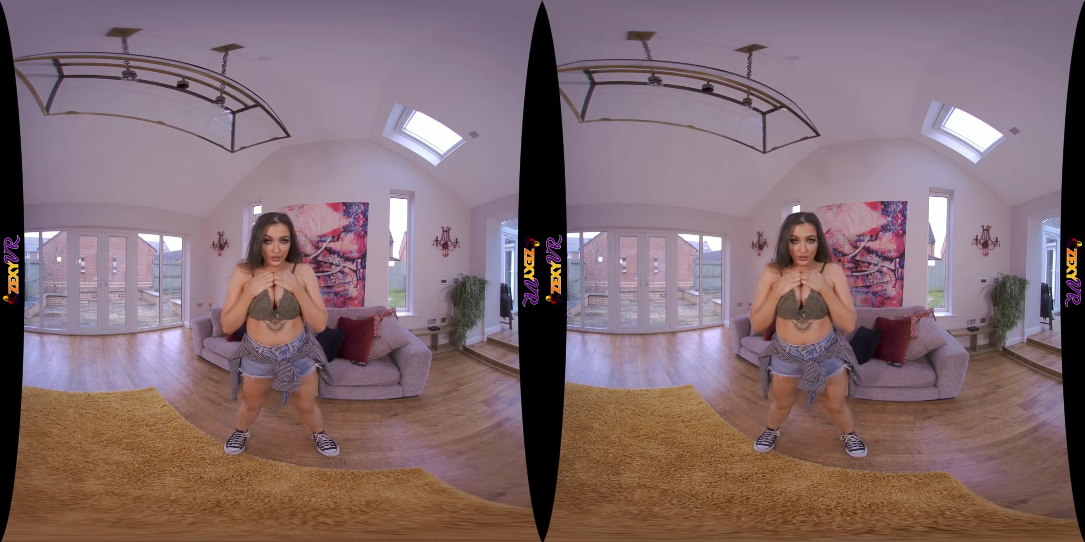 Striptease Deal - Busty Brunette Strips for You