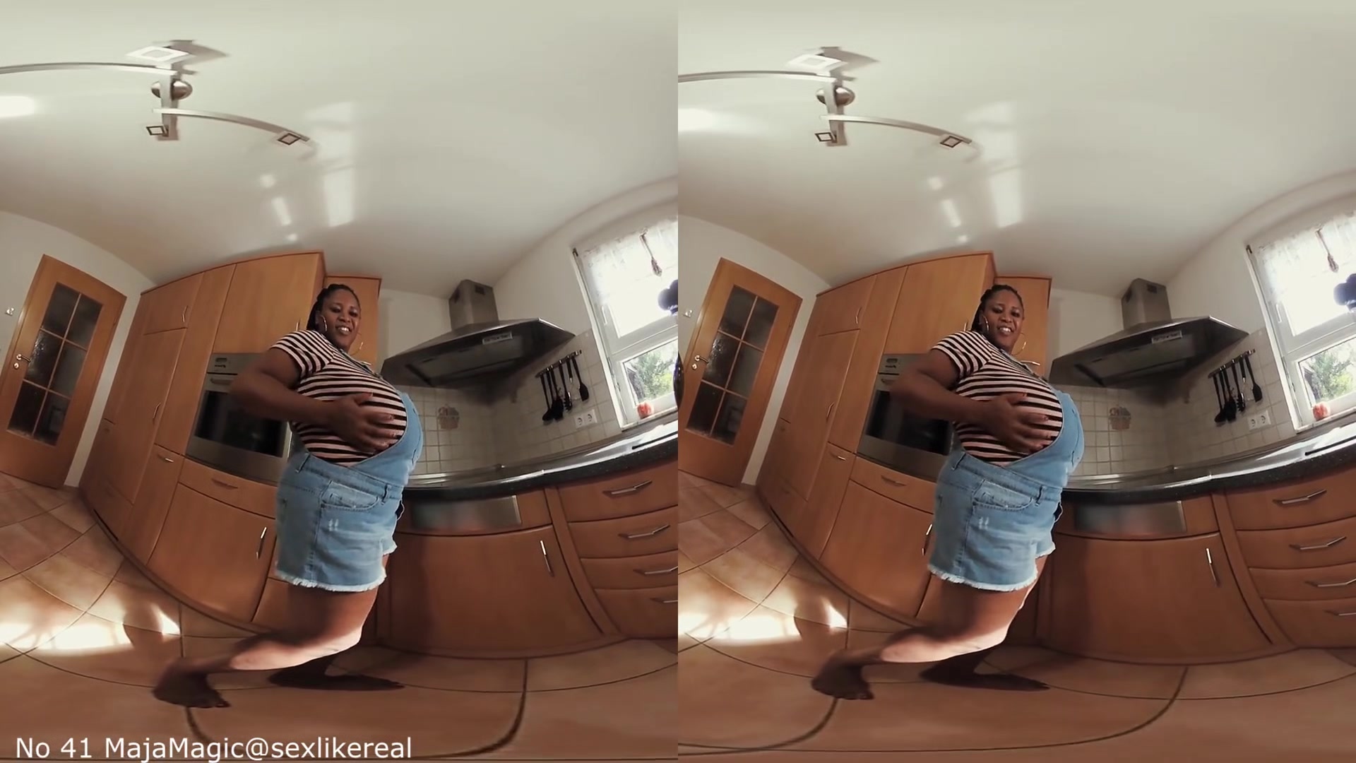 Pam - Huge Tits Ebony BBW Solo - MajaMagic - SexLikeReal