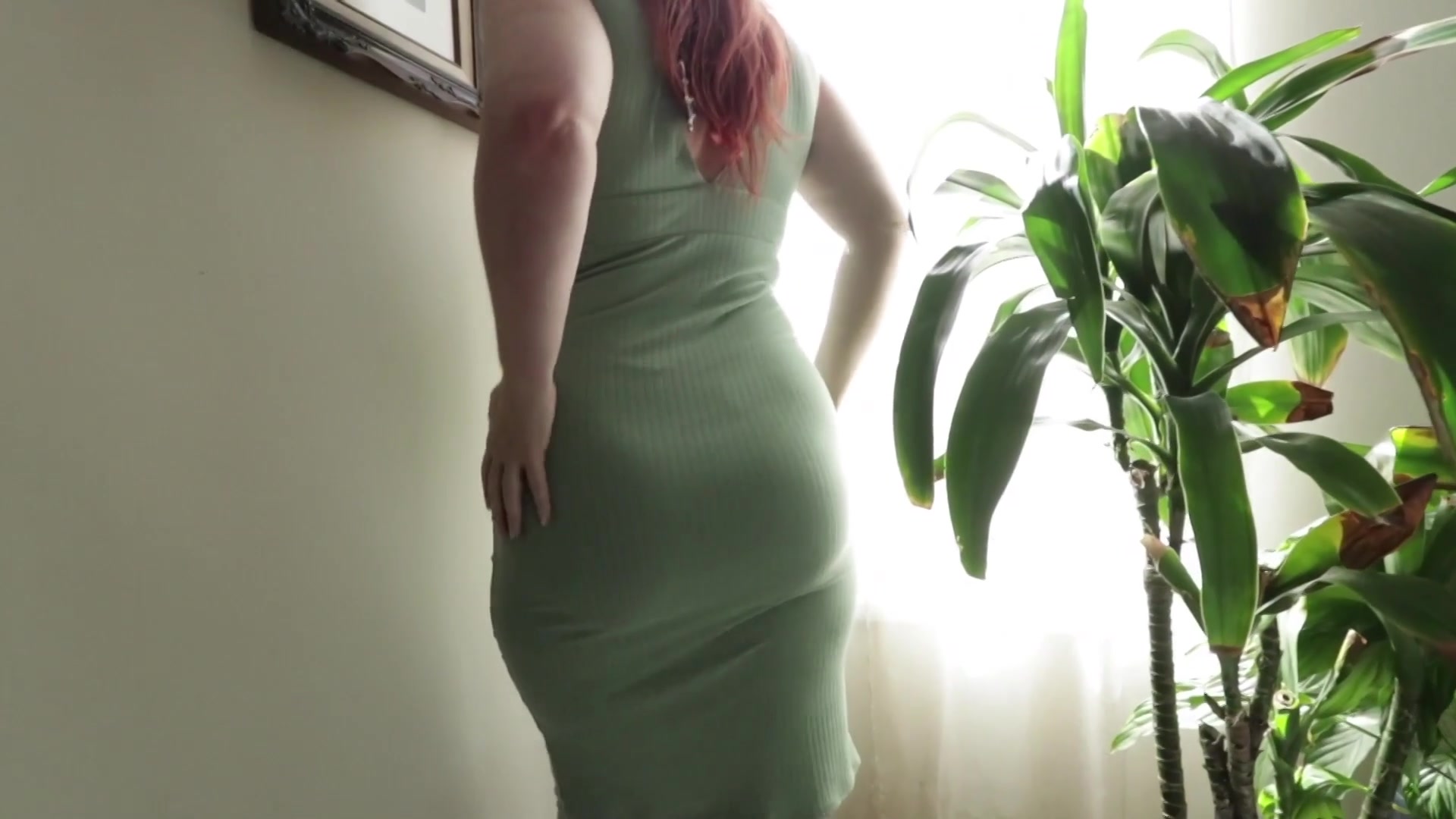 Green Dress - Amberspanks