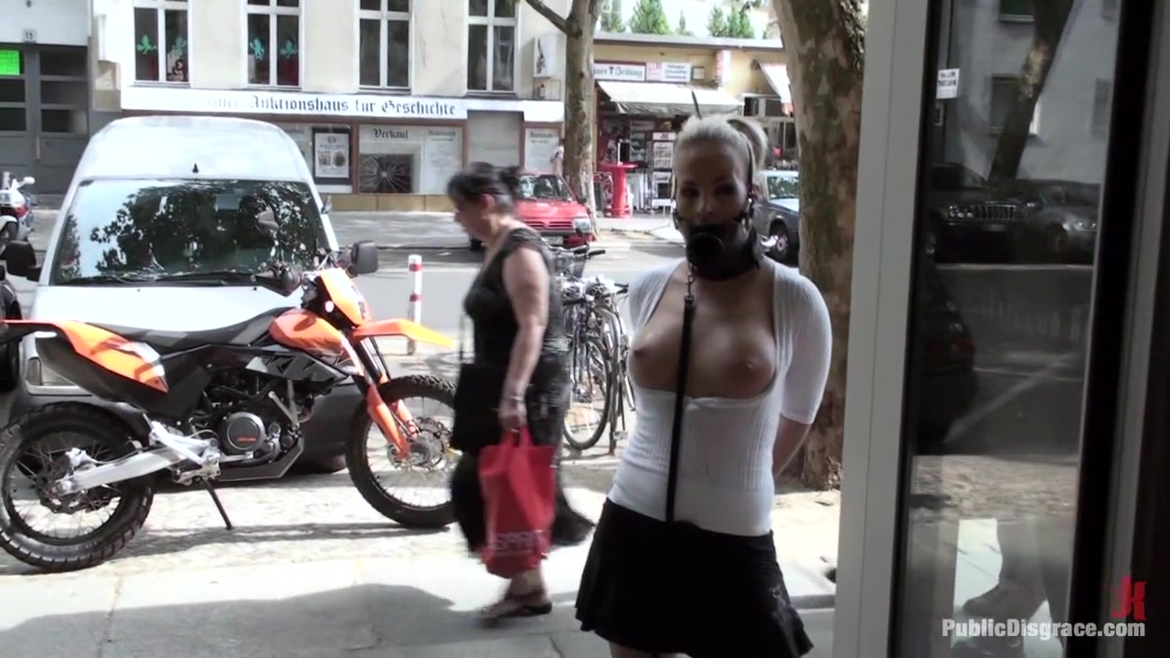 Hot German Blonde gets fucked in public
