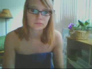 Hotty in glasses gives a show