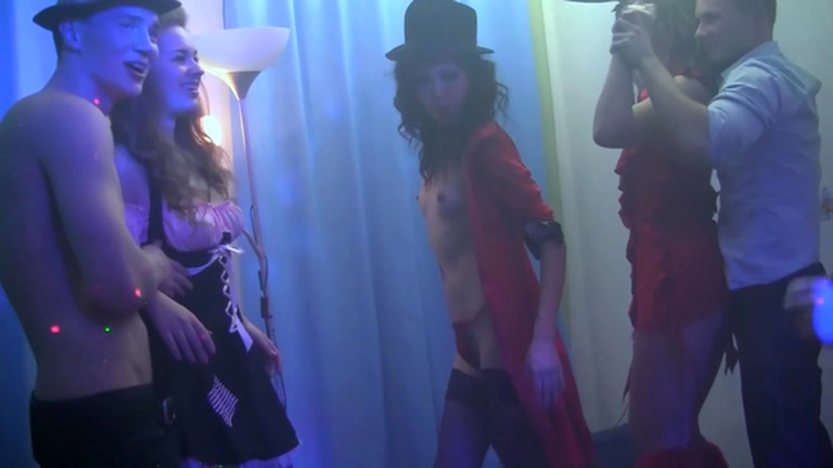 Helloween fuckfest in spunk flow scenes