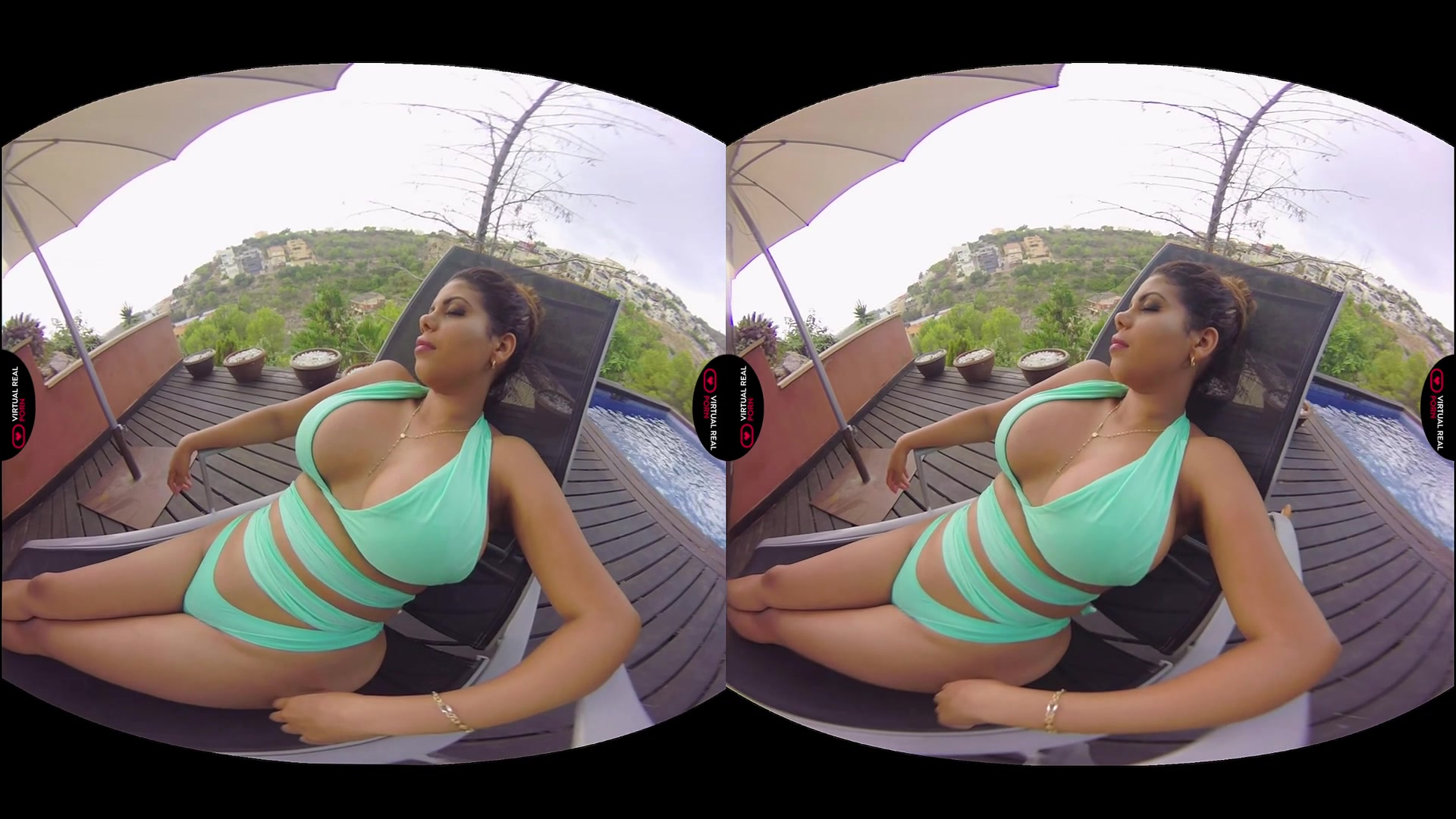 Kesha Ortega Sheila Ortega Tony Brooklyn in Dangerous curves - VirtualRealPorn
