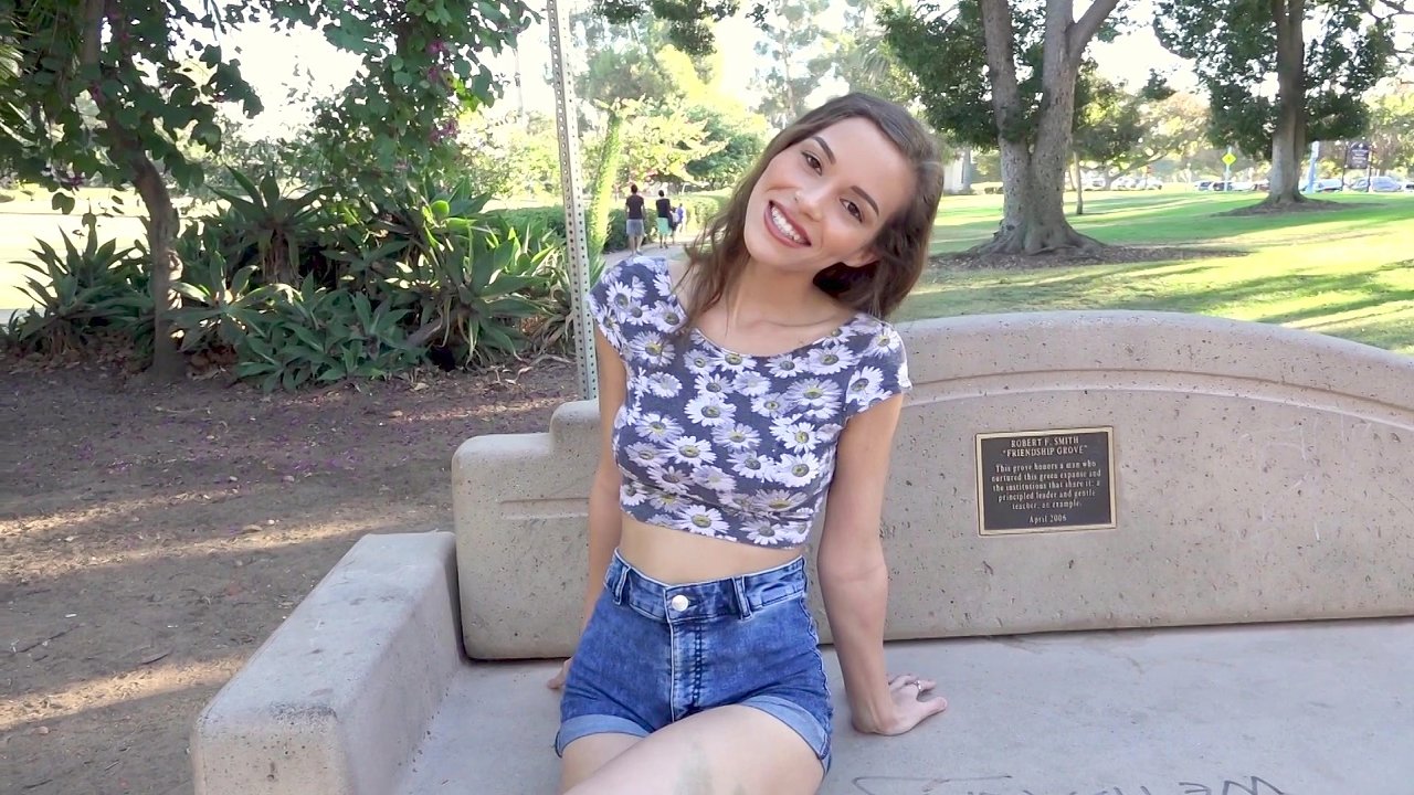 Karter Foxx goes from park to hotel in her bang debut - BangRealTeens