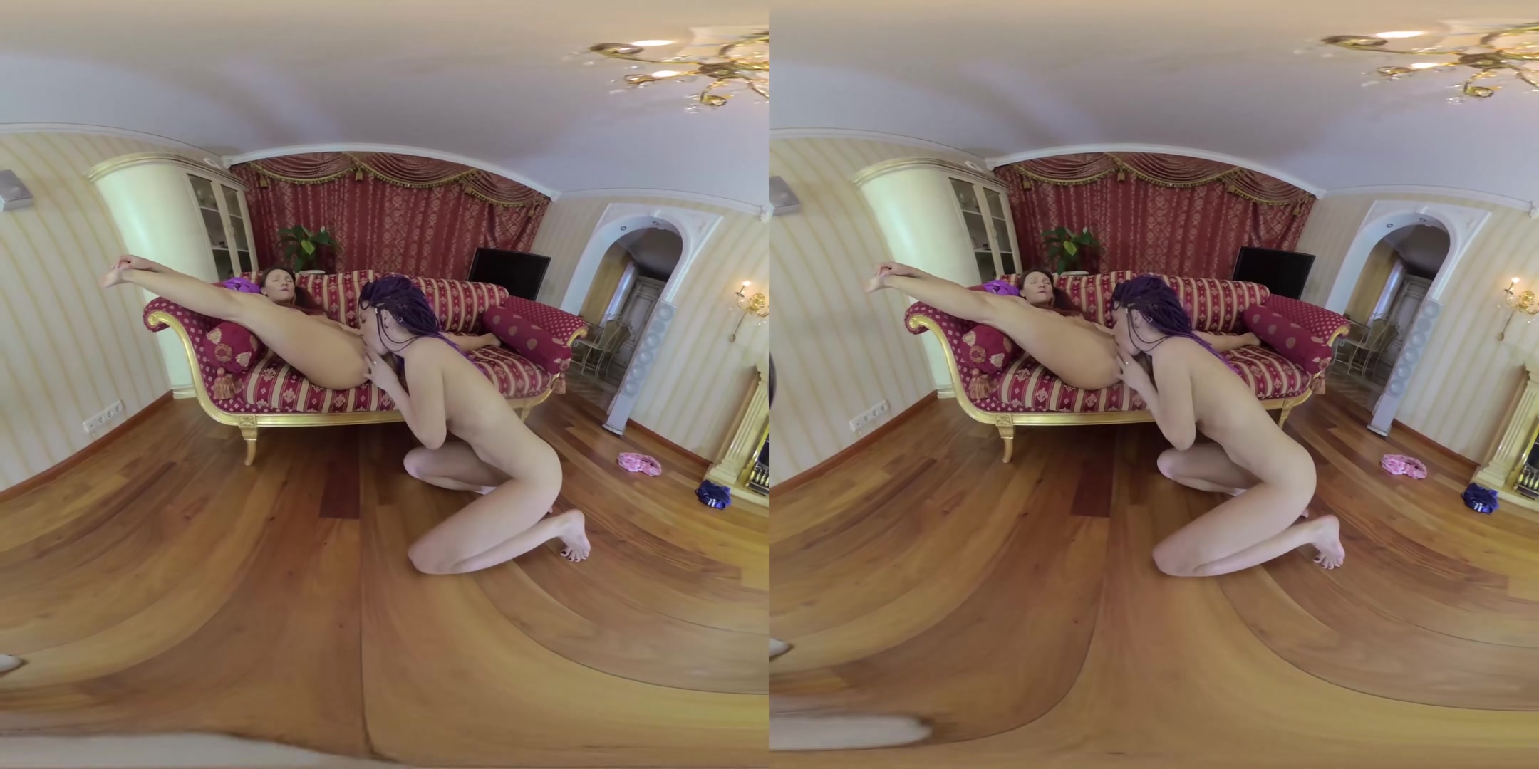 Flexy Baby Kristin Lynn Shows Flexibility & Lesbians With Mia Sanders In Palace Interiors - VRmodels