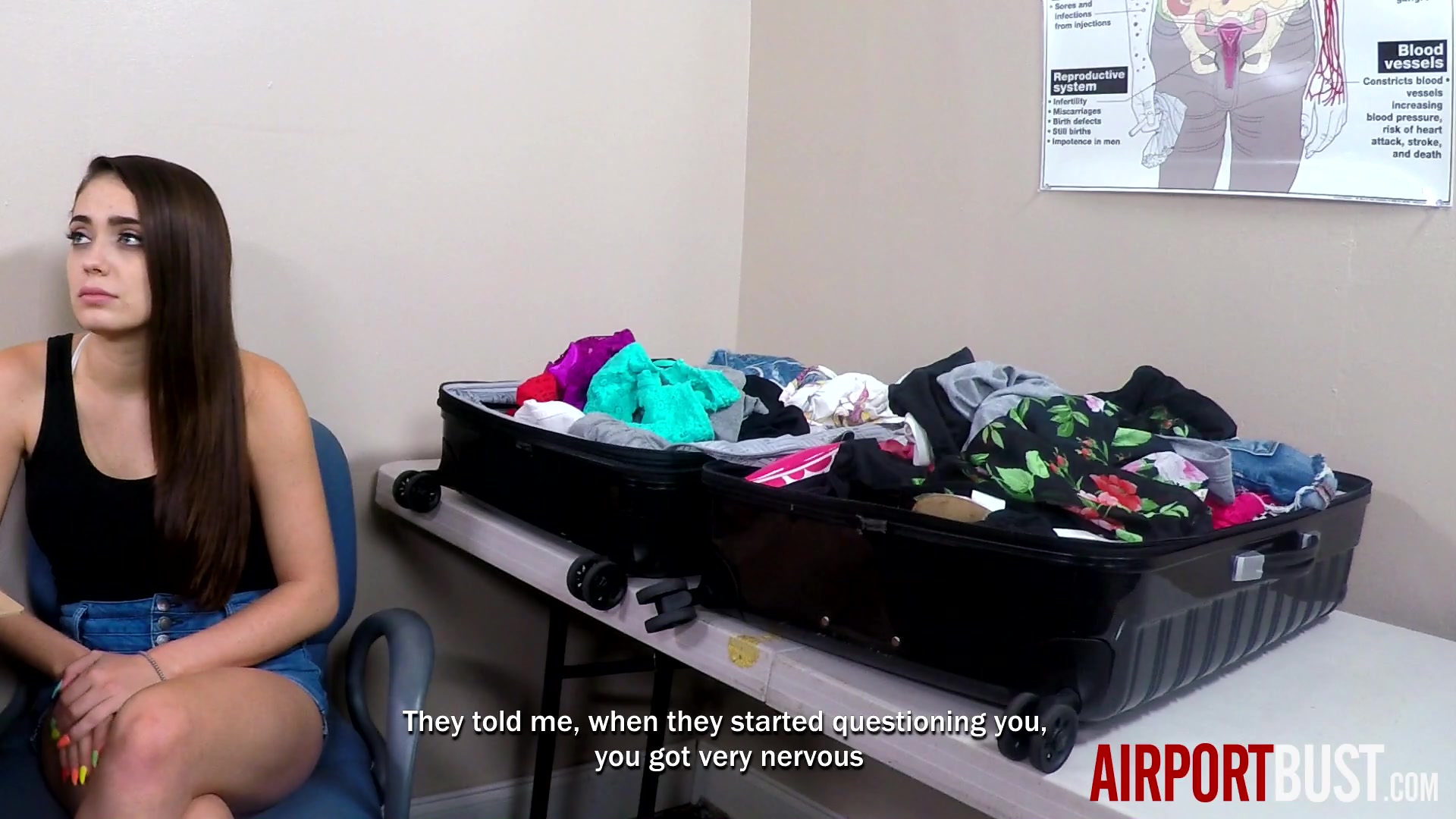 Busty Smuggler Fucked By Customs Officer