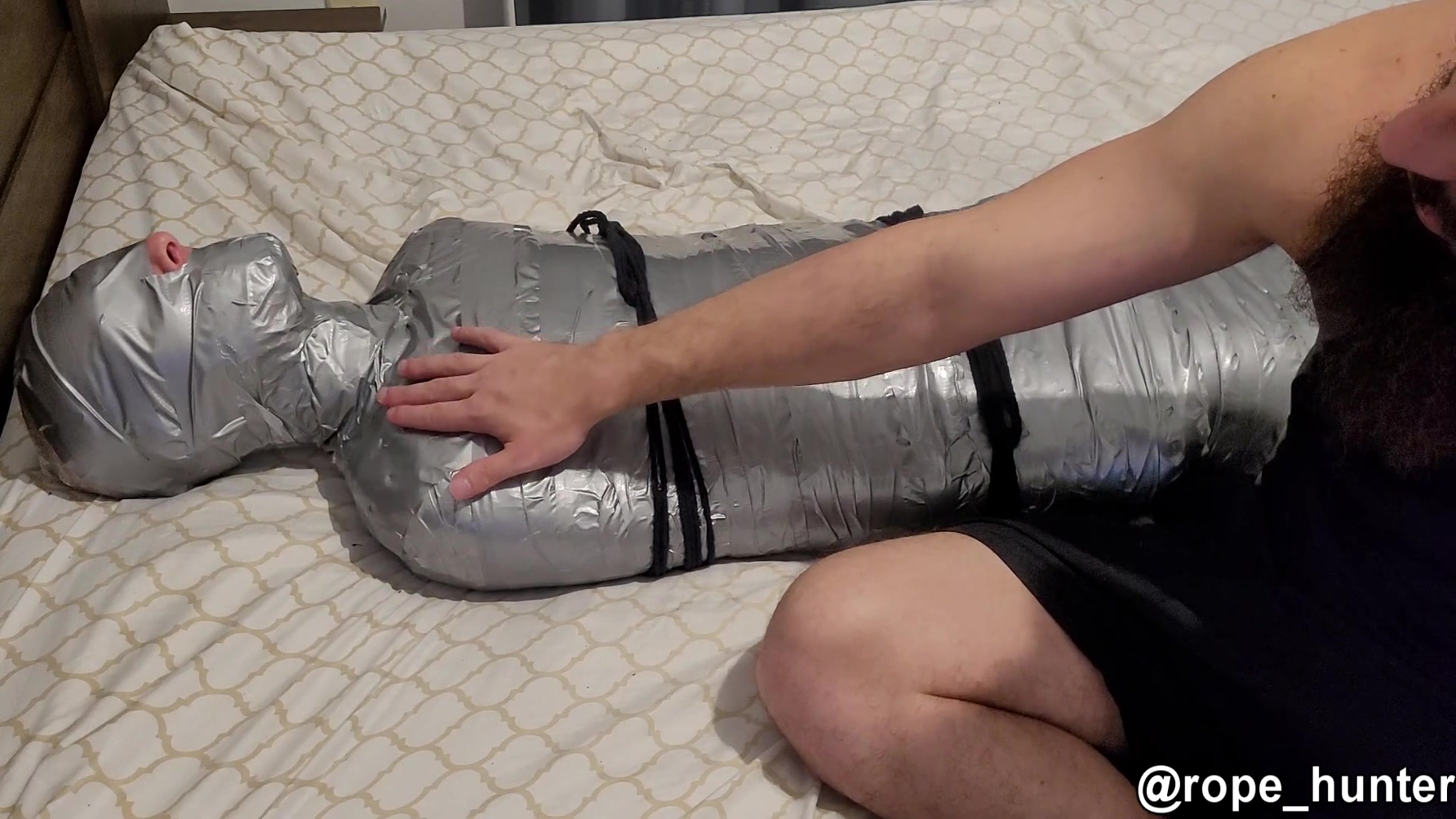 Mummified Slave Boy Just Existing And Struggling For 20 Minutes