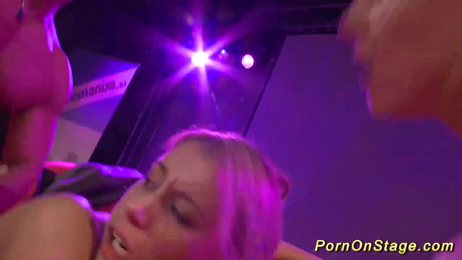 fuck orgy on public show stage
