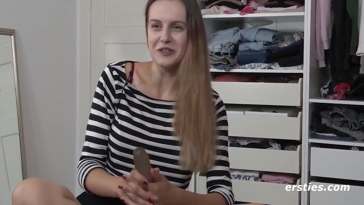 German Studies student 18+ Lauren Rides Her Dildo