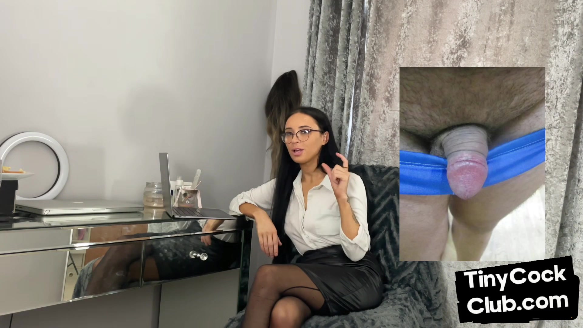 Femdom beauty babe comment smalldicks