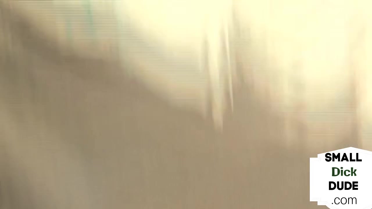 Small dick dominas teasing micro penis before jerking him