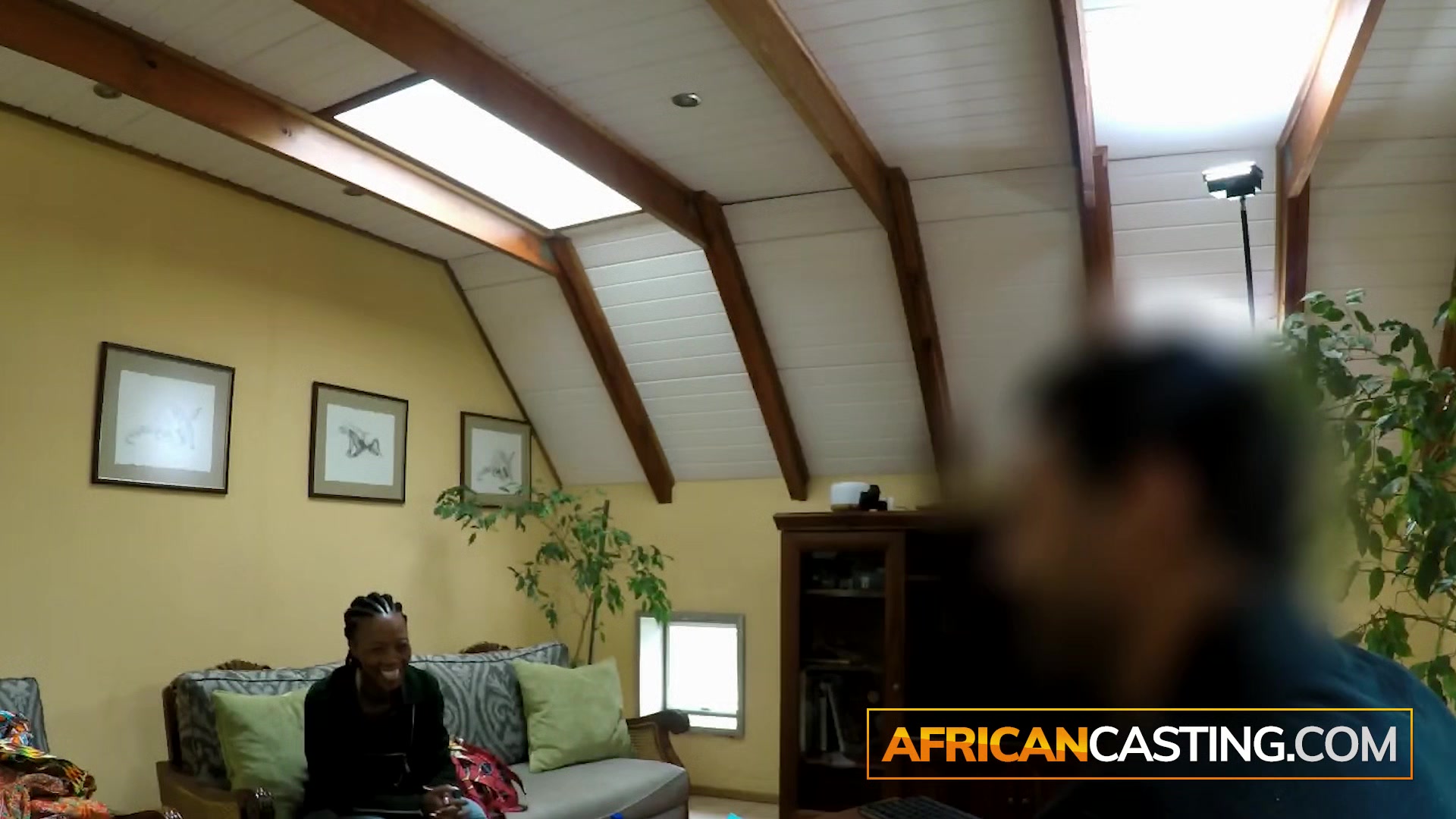 Spied on African Girl Getting Dressed In Real Amateur Casting