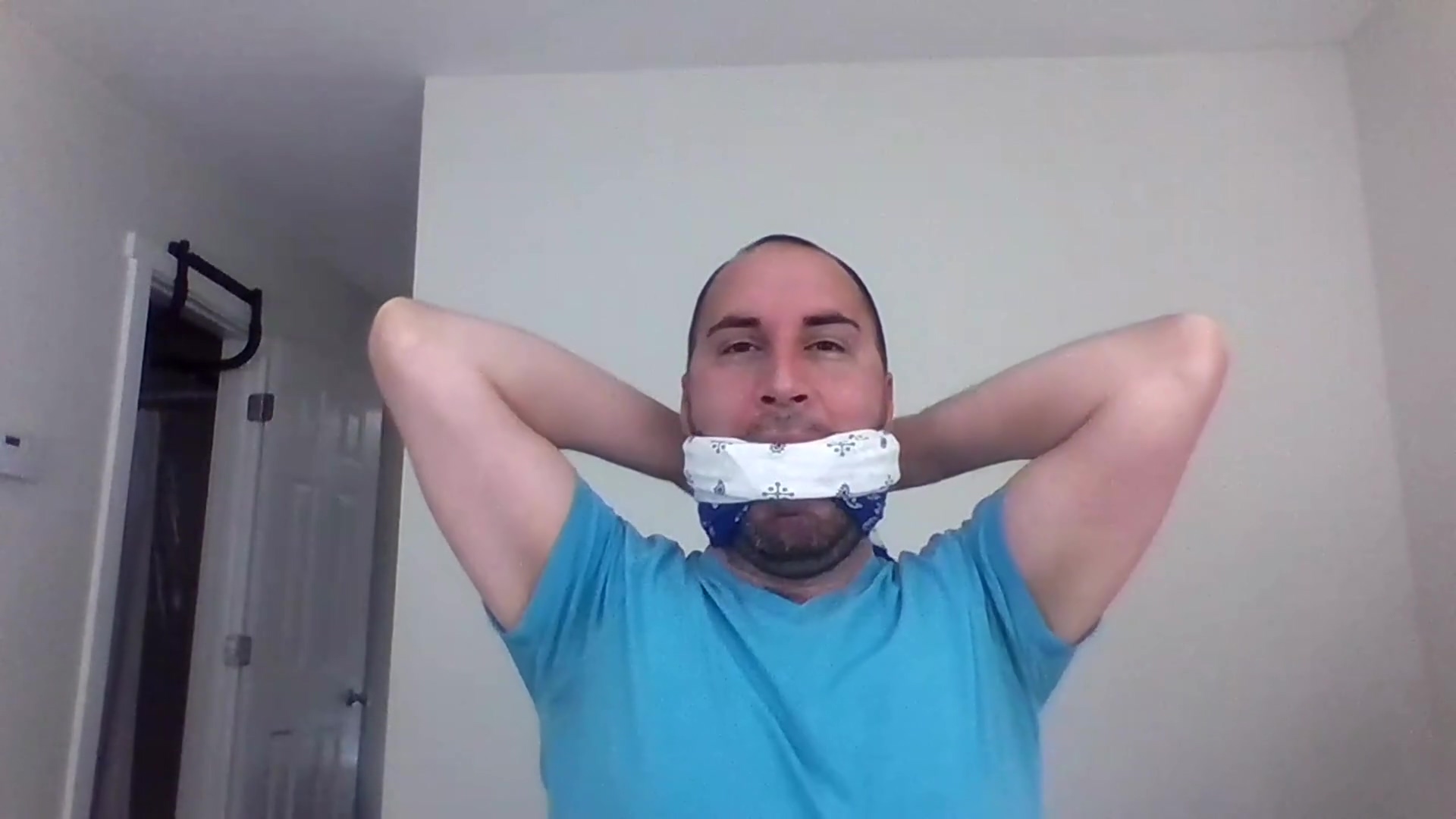 Selfgagged With Twenty Bandanas