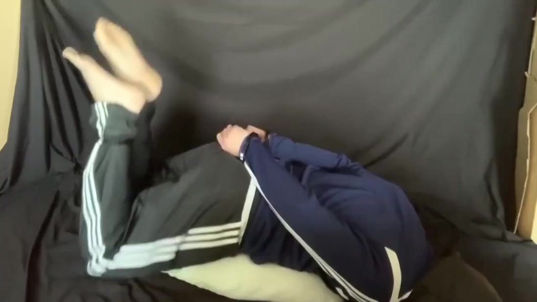 Cuffed And Gagged In Adidas Tracksuit