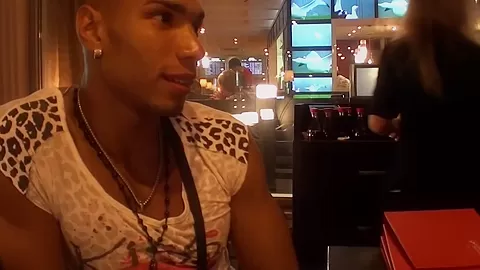 Bella Margo in black guy and an amateur hot girl enjoy striptease