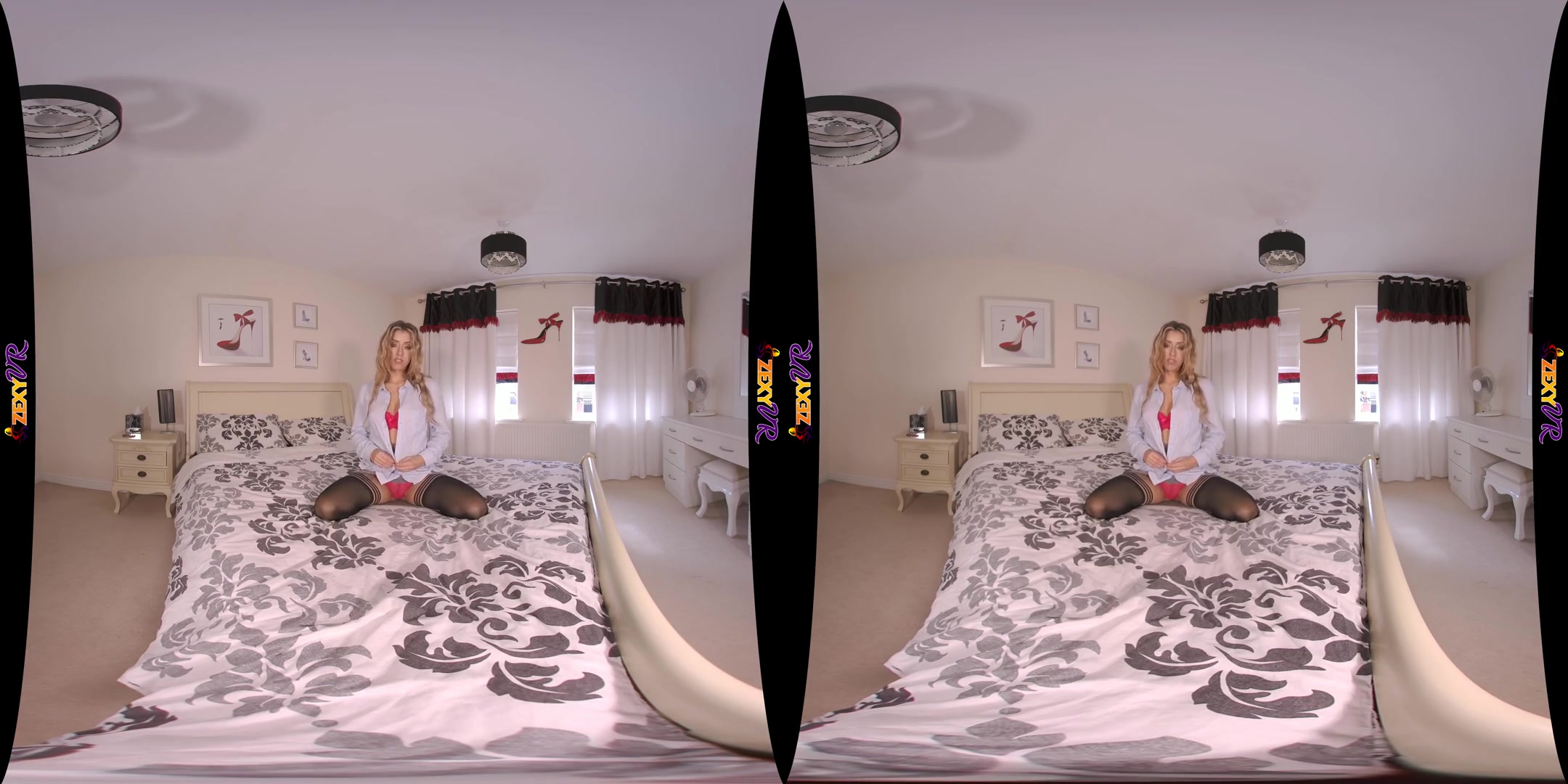 Up To No Good - Gorgeous Slut Solo Striptease on the Bed