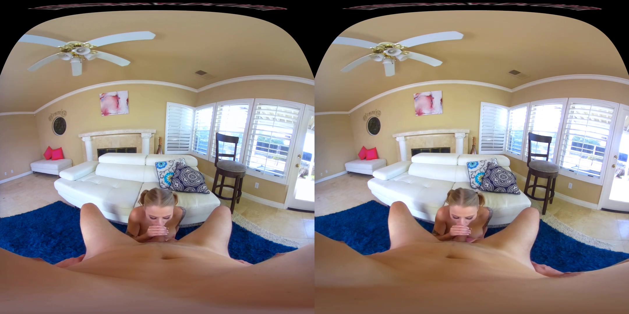 Dating App Hookup - Hot Blonde teen 18+ on the Couch