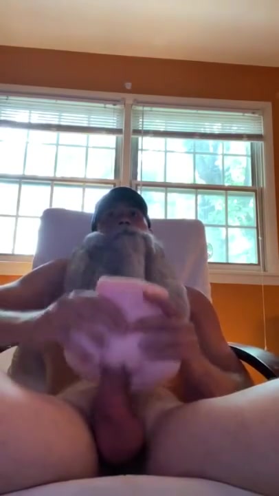 Old Man Merlin Discovers That Fucking A Fleshlight Fake Pussy Is Awesome And Cums In It While Moans