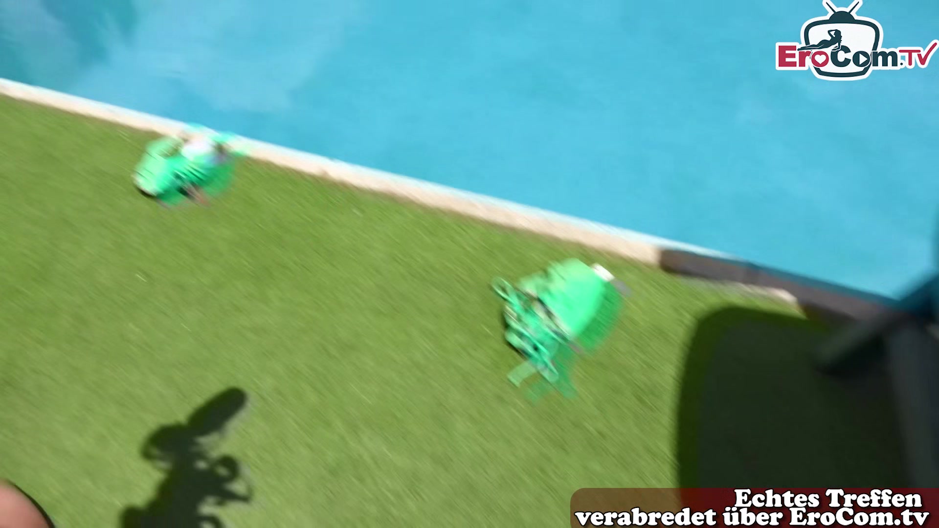 Pretty German Latina fucks by the pool while on holiday in Mallorca