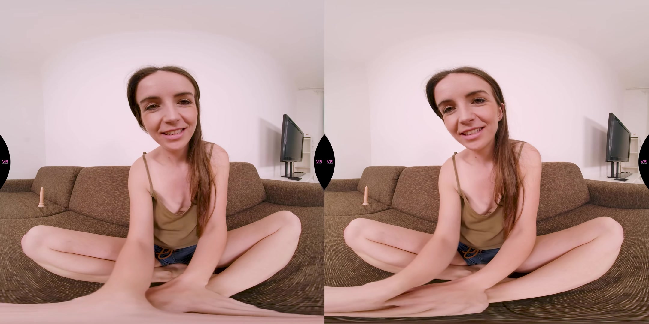 Lena Is Dildoing On The Couch - VRSexperts
