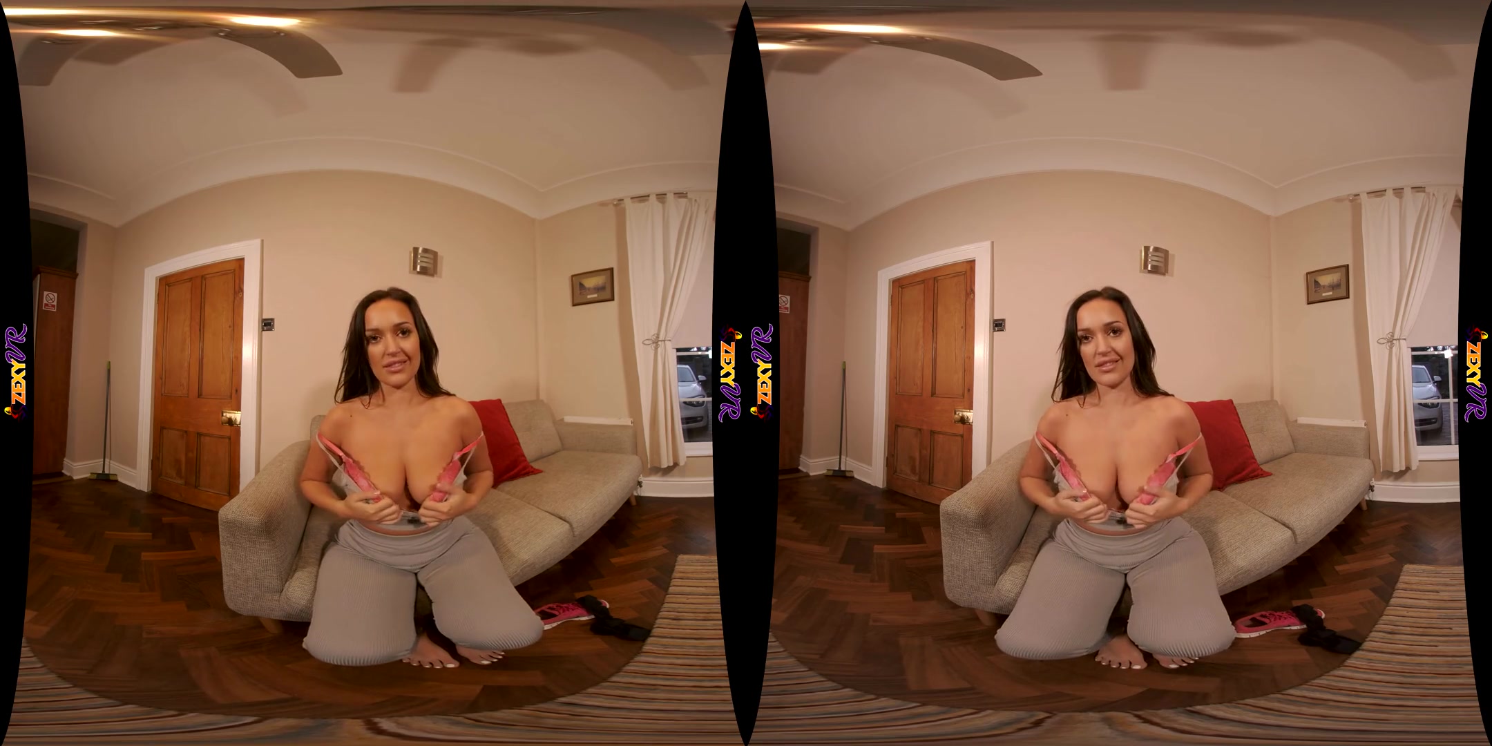 Help Me Undress - Big Ass Big Tits Yoga Pants Striptease