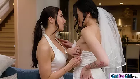 That wedding dress needs to come off so I can eat your pussy