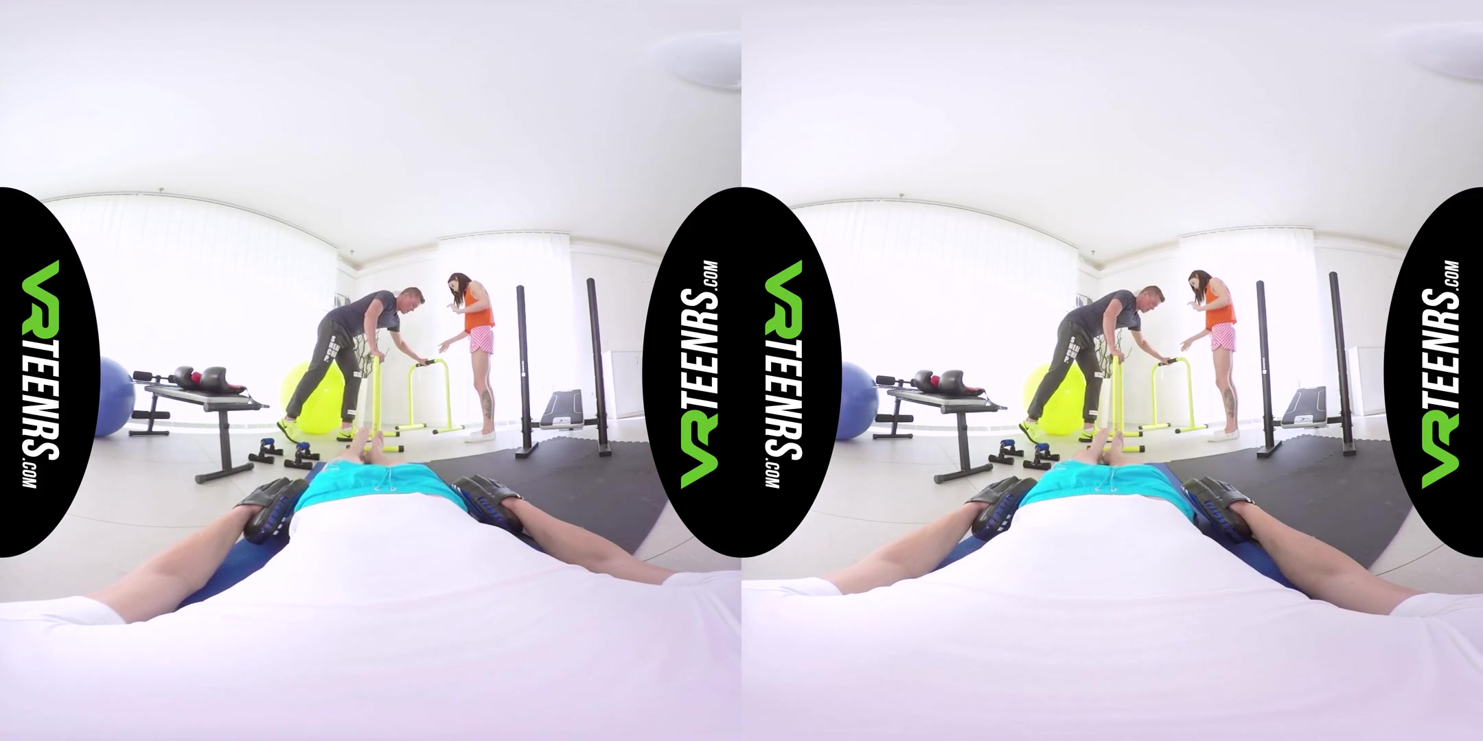 Lavana Lou in VR Fitness Babe Fucked By 2 Dudes - VRTeenrs