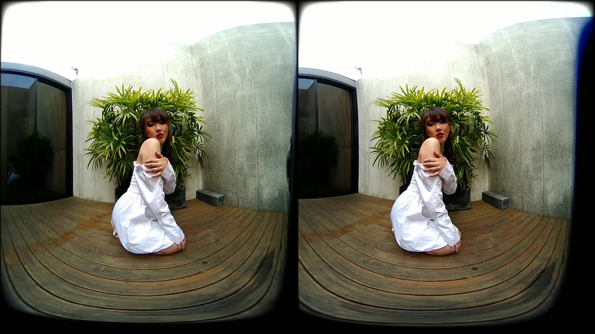 Young Asian Girl Outdoor Posing And Modeling In Two Scenes - VRpussyVision