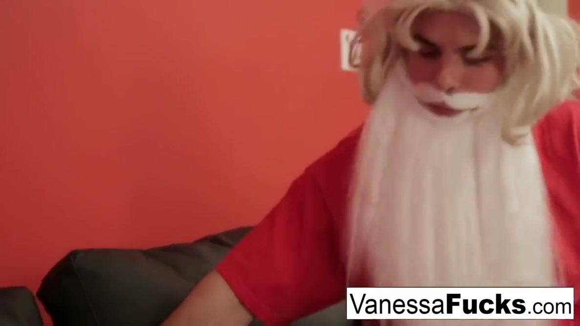 Vanessa Letting Santa Her Tight Wet Pussy