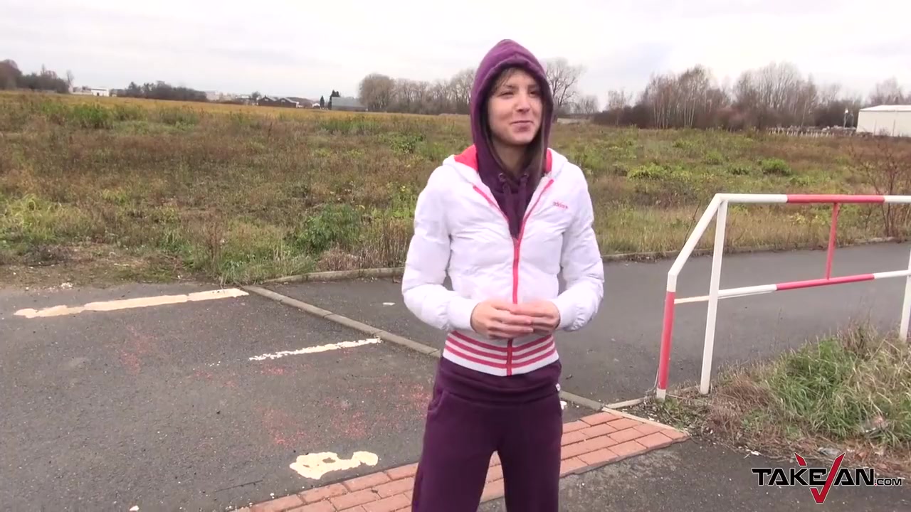 Gina Gerson - Ultra Skinny Runner Speak Russian To Stranger Who Fuck Her Tight Pussy 7 Min