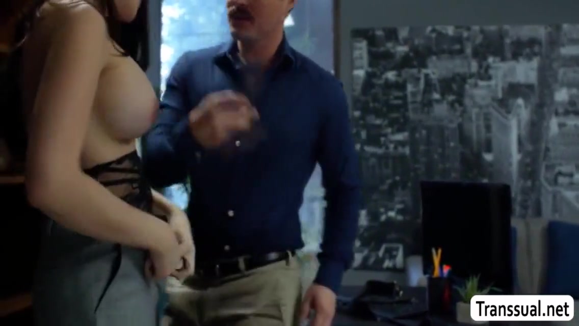 Fucking My Horny Ts Boss In Her Office - Kasey Kei And Robby Apples