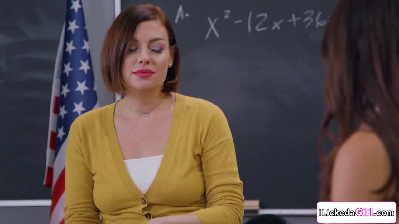 Lesbian teacher fucking her stepdaughter during break time