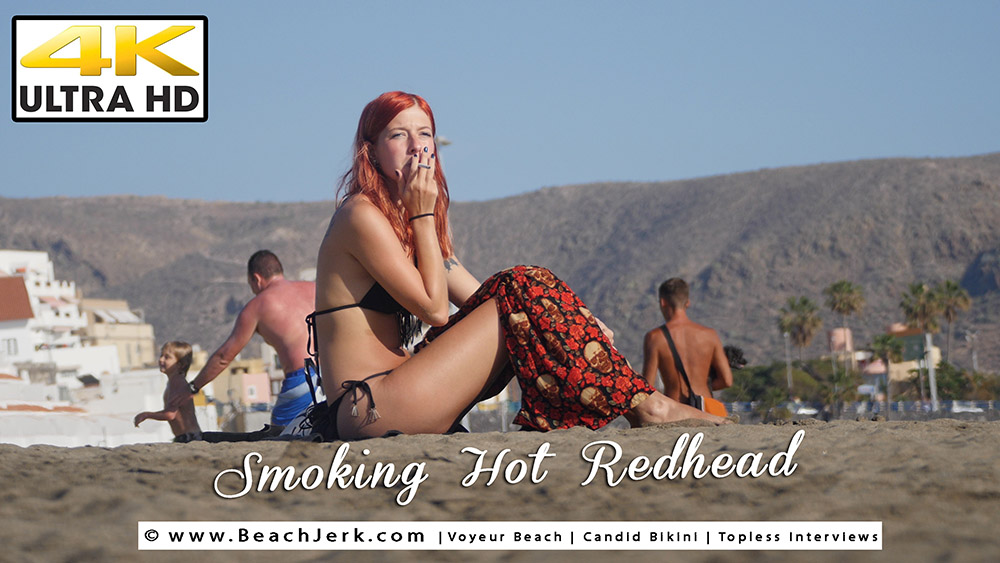 Smoking Hot Redhead - BeachJerk