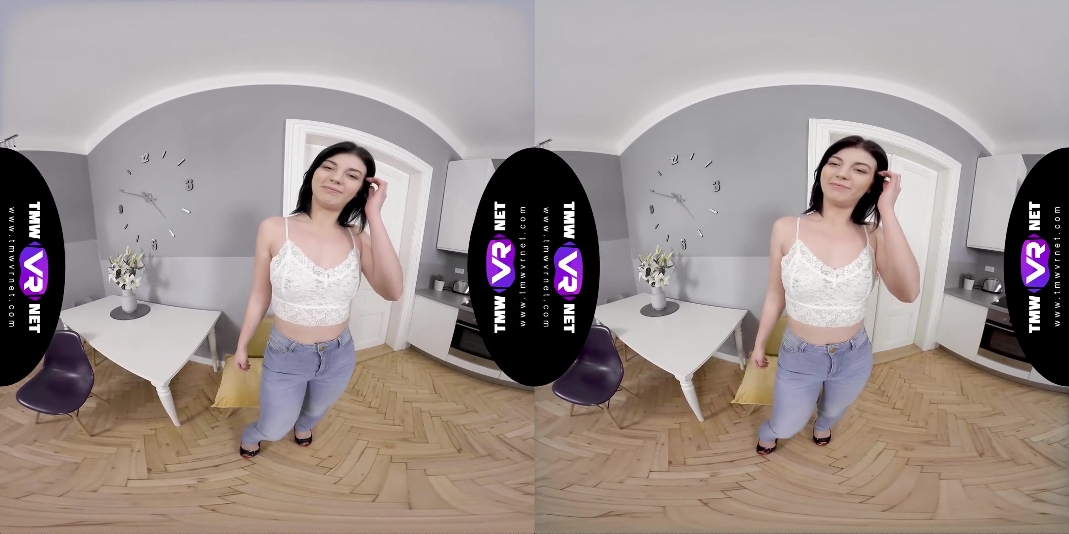 Bright Solo Orgasm On A Chair - Hot Brunette Solo Masturbation VR 3D Porn