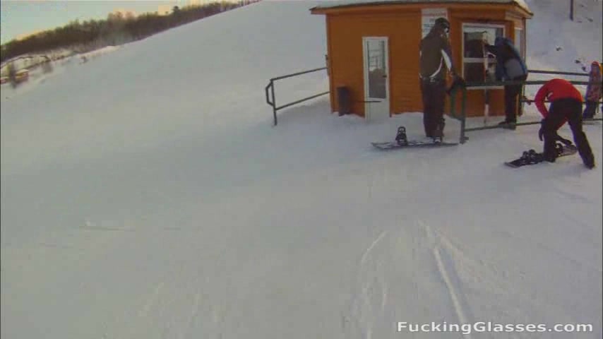 Blonde snowboarder gave me a great blowjob on my spy-glass camera