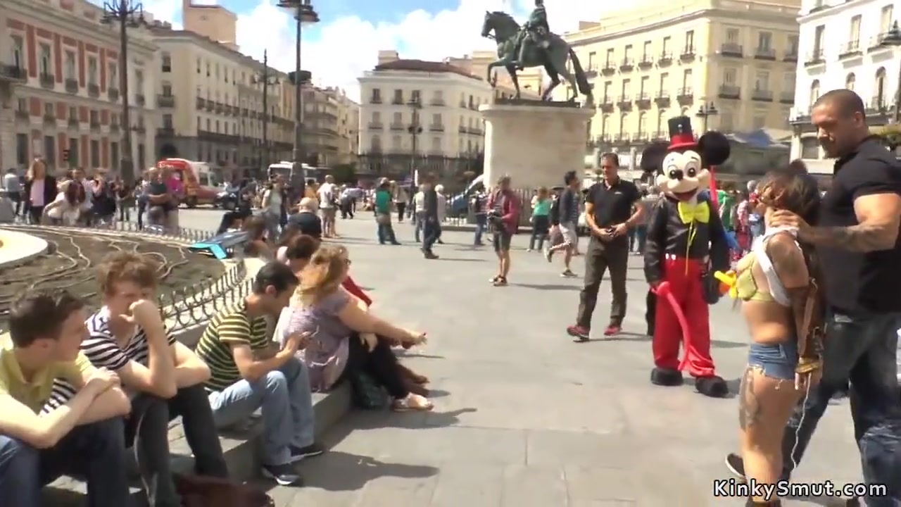 Petite Spanish Slut Public Disgraced